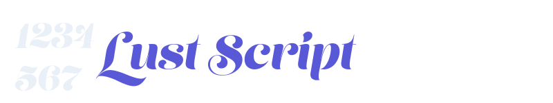 Lust Script-related font