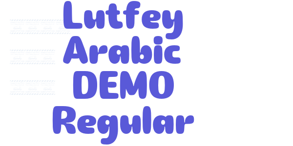 Lutfey Arabic DEMO Regular font free