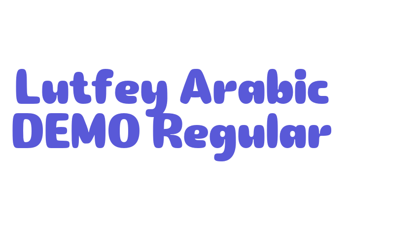 Lutfey Arabic DEMO Regular Font Download