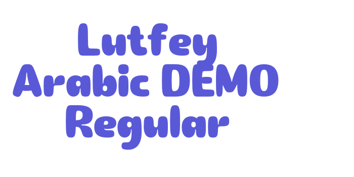 Lutfey Arabic DEMO Regular Font Download