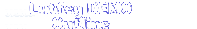 Lutfey DEMO Outline font