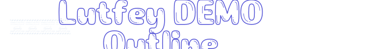 Lutfey DEMO Outline font