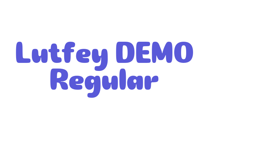 Lutfey DEMO Regular Font Download