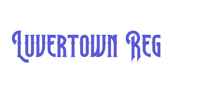 Luvertown Reg Font