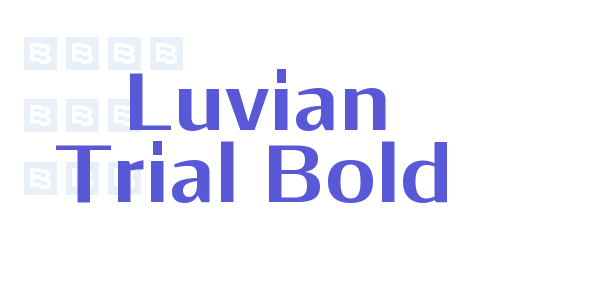 Luvian Trial Bold font free