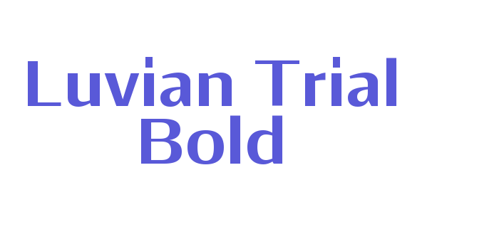 Luvian Trial Bold Font Download