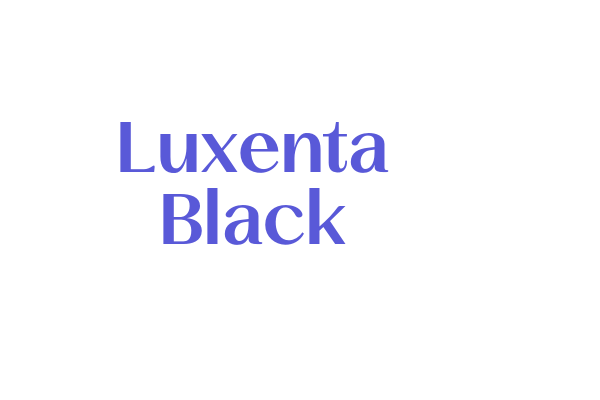 Luxenta Black Font