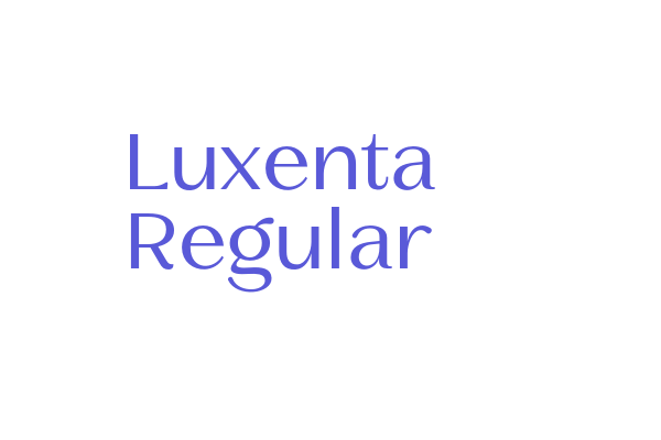 Luxenta Regular Font