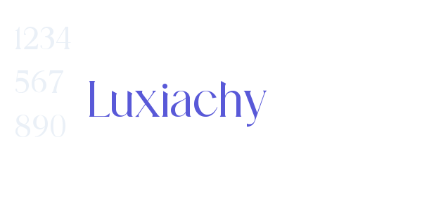 Luxiachy font free