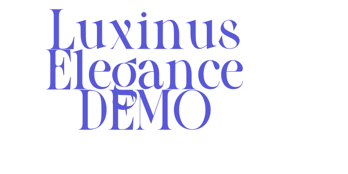 Luxinus Elegance DEMO Font Download