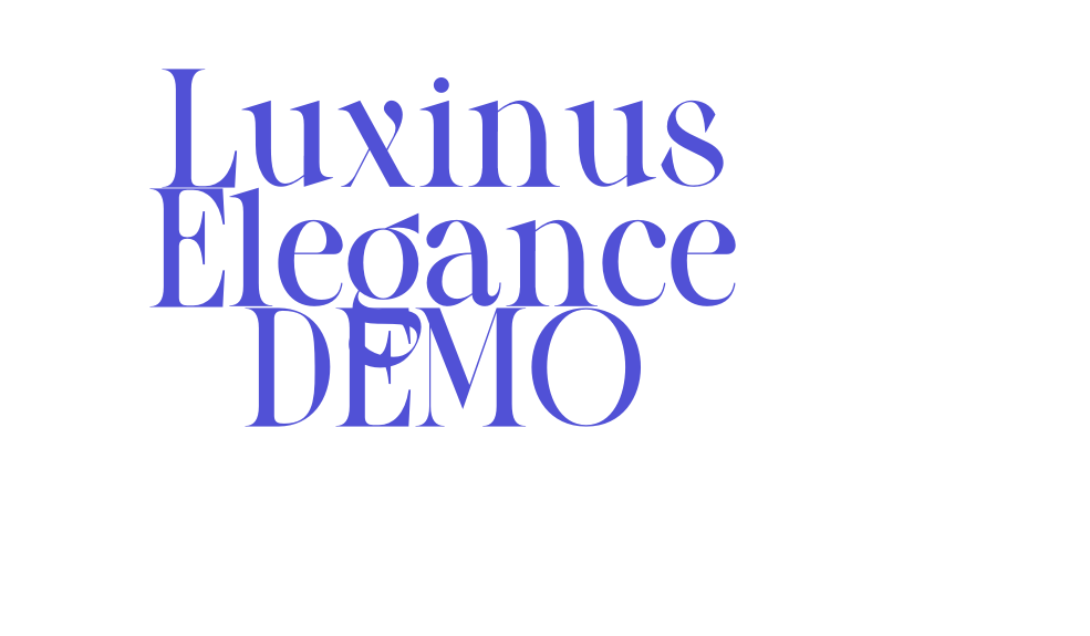 Luxinus Elegance DEMO-font-download