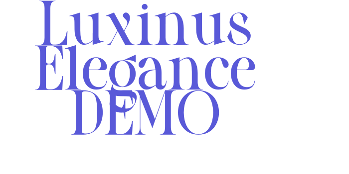 Luxinus Elegance DEMO Font