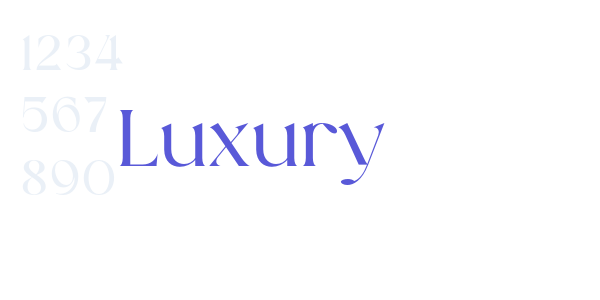 Luxury font free