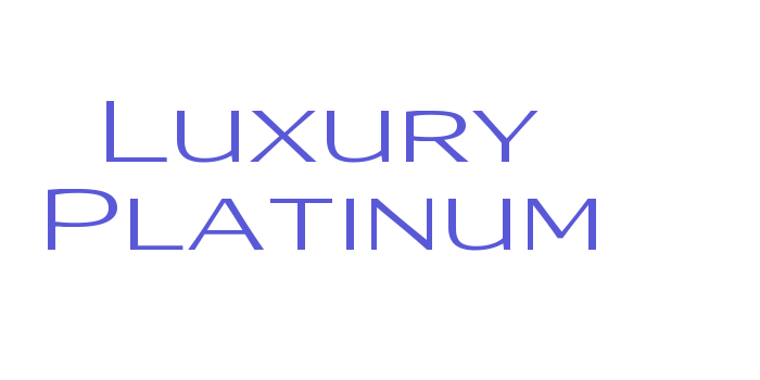 Luxury Platinum Font Download