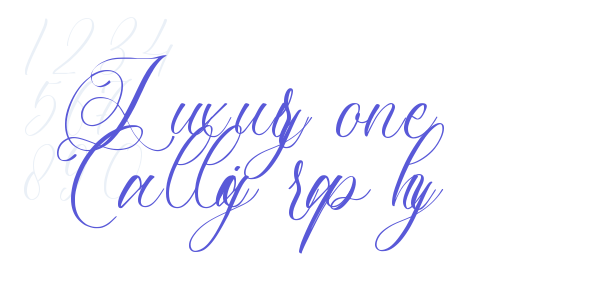 Luxuryone Calligraphy font