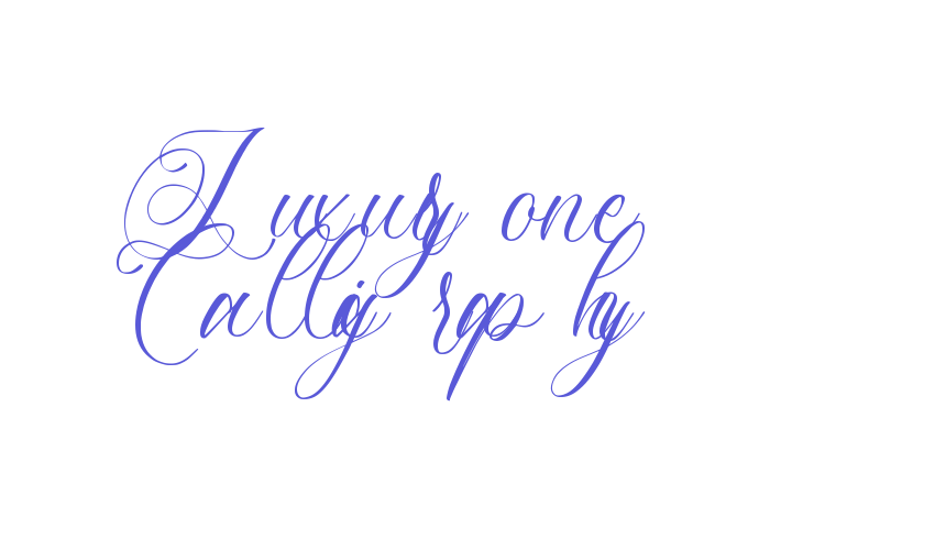 Luxuryone Calligraphy Font Download