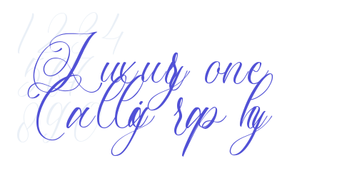 Luxuryone Calligraphy-font-download