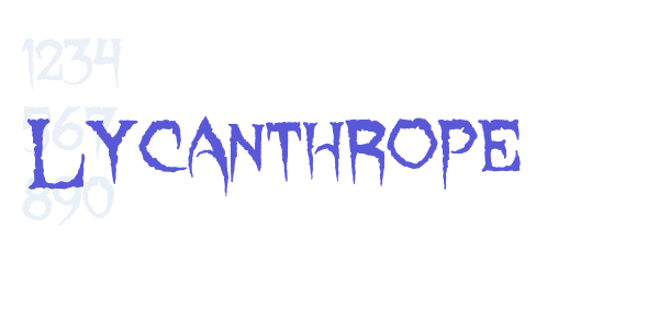 Lycanthrope font free