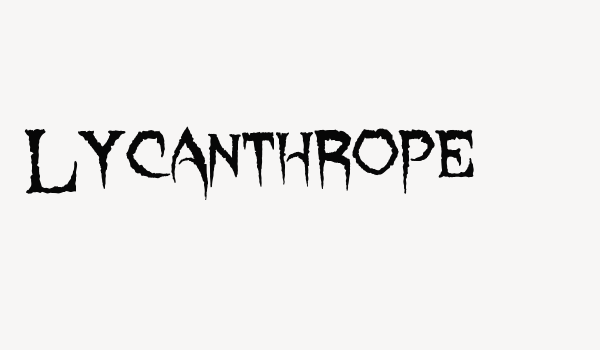 Lycanthrope Font