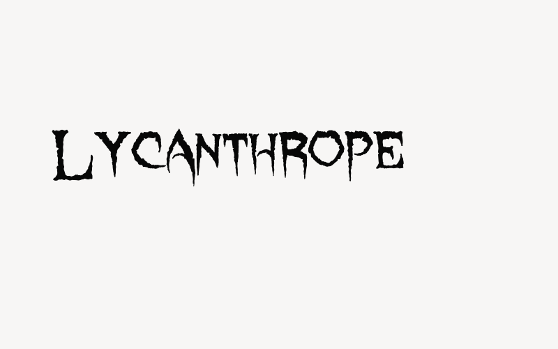 Lycanthrope Font