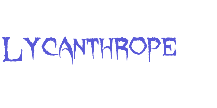 Lycanthrope Font