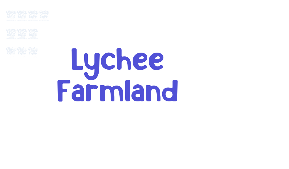 Lychee Farmland-font-download