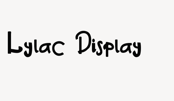 Lylac Display Font