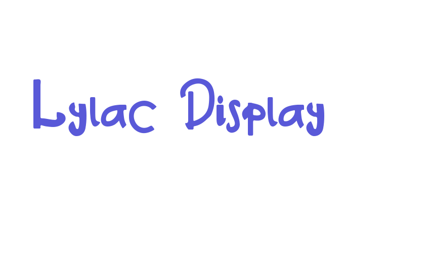 Lylac Display Font Download