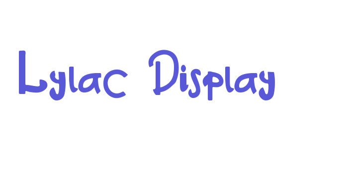 Lylac Display Font Download