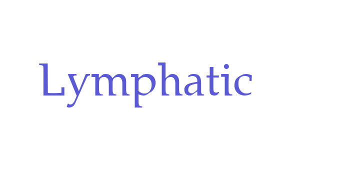 Lymphatic Font Download