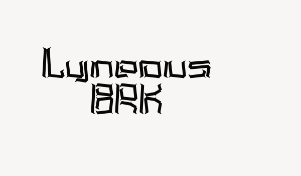 Lyneous BRK Font