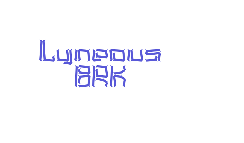 Lyneous BRK Font