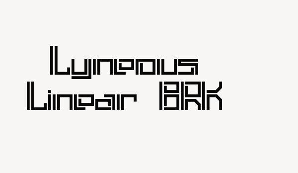 Lyneous Linear BRK Font