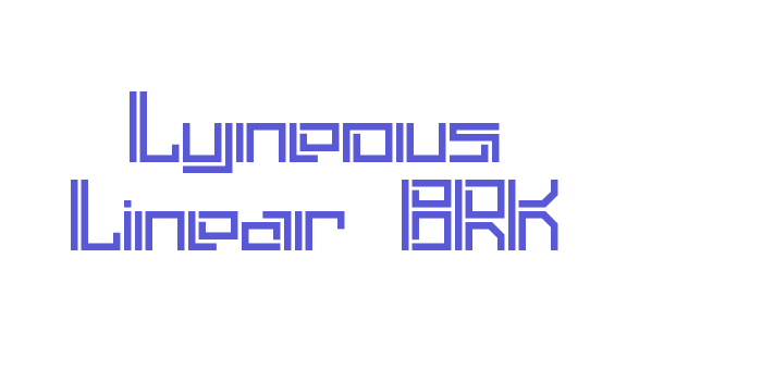 Lyneous Linear BRK Font Download