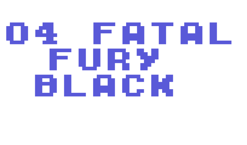 M04_FATAL FURY BLACK Font Download