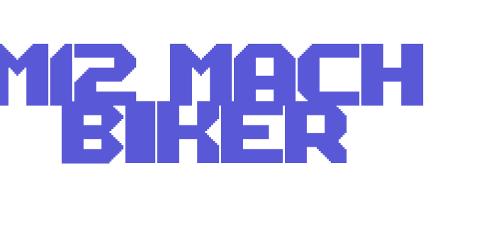 M12_MACH BIKER Font Download