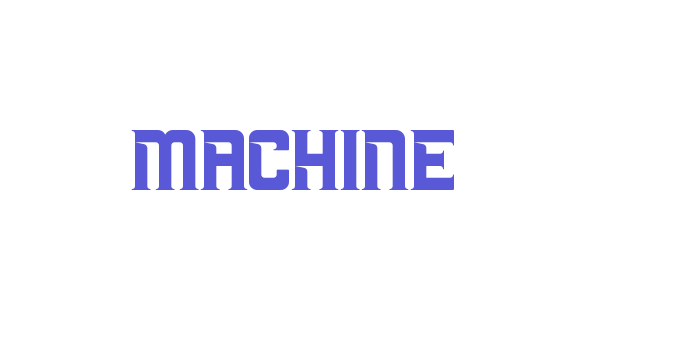 MACHINE Font Download