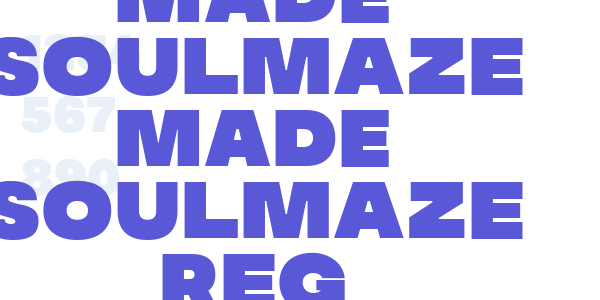 MADE Soulmaze MADE Soulmaze Reg font free