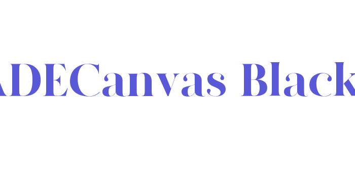 MADECanvas-Black Font Download