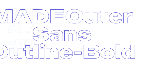 MADEOuter Sans Outline-Bold font free