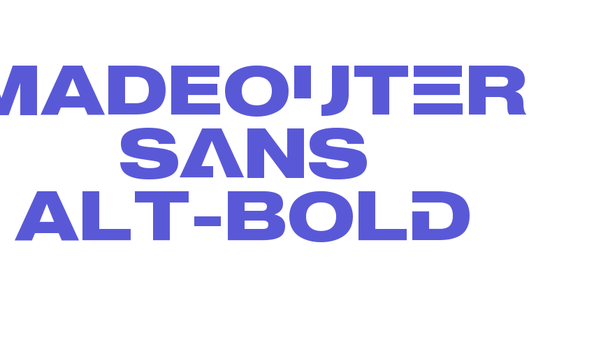 MADEOuter Sans Alt-Bold Font