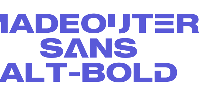 MADEOuter Sans Alt-Bold Font Download