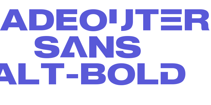 MADEOuter Sans Alt-Bold Font