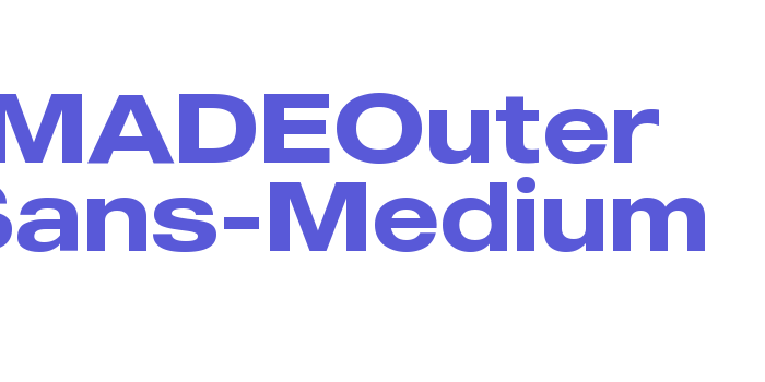 MADEOuter Sans-Medium Font Download