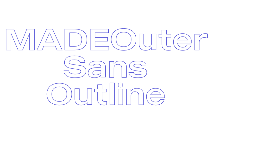 MADEOuter Sans Outline Font