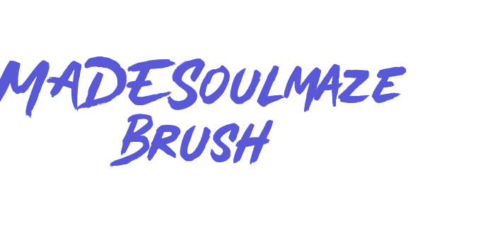 MADESoulmaze Brush Font Download