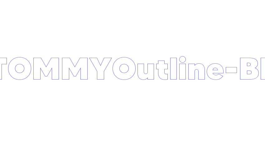 MADETOMMYOutline-Black Font Download