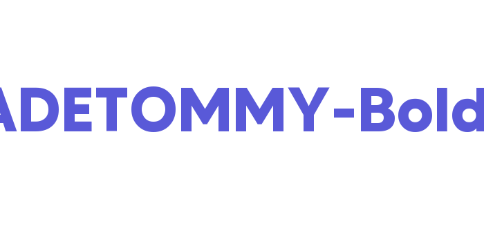 MADETOMMY-Bold Font Download