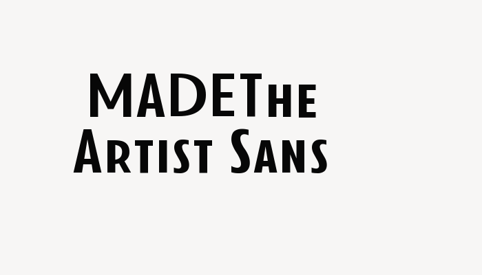 MADEThe Artist Sans font download