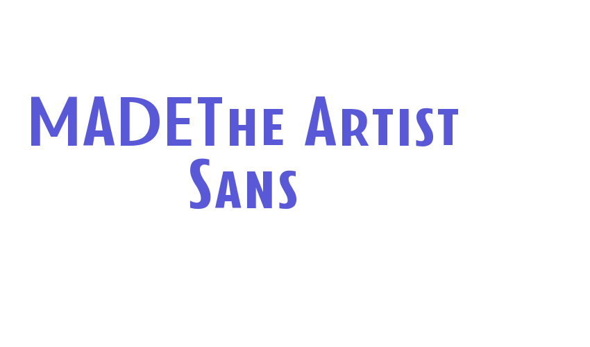 MADEThe Artist Sans Font